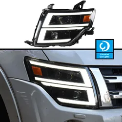 Samochód przedni reflektor części dla Mitsubishi PAJERO V93 V97 lampa czołowa stylistyka luksusowe z dynamicznym kierunkowskaz Automotive 2 sztuk