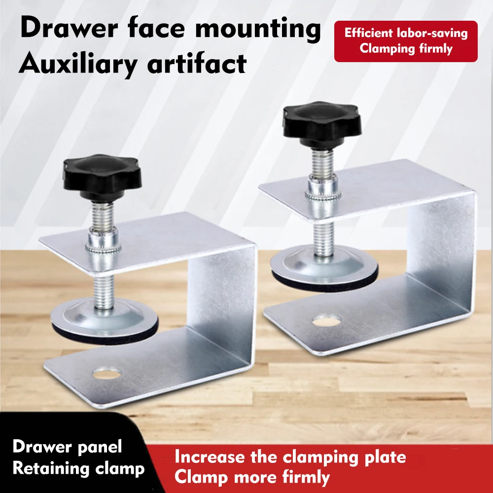 Clipe de Fixação Ajustável para Montagem de Madeira Gaveta Universal Grampos de Instalação Frontal Kit Adaptador Titular Aids Jig Tool