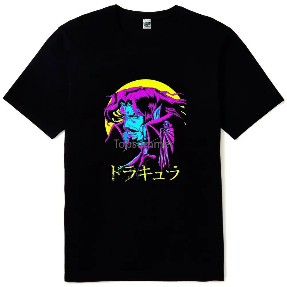 New Castlevania Dracula Retro Game Anime Mens Black T Shirt Sizes S M L Xl 2Xl