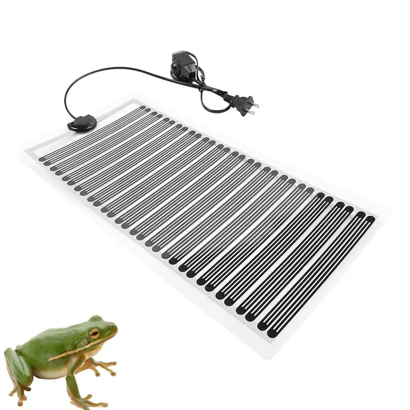 Heating Mat Multi-panel heater 110V Reptile heater seat 25W heating pad Rotary Switch Reptile Heater Mat For frogs snakes lizard