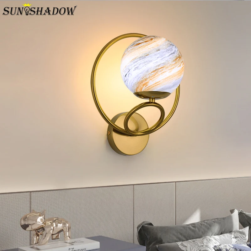 

Modern Led Wall Lamp Gold&Black Sconce Wall Light Home Deocration Bedroom Wall Lamp Living room Dining room Kitchen Bedside Lamp