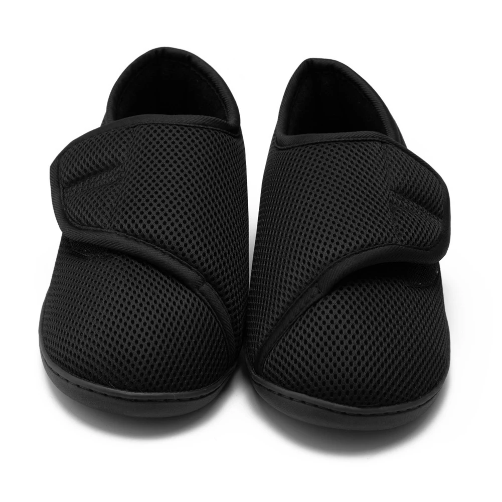 Unisex Diabetic Shoes Slip- Orthopedic Shoes Plush Lining Lightweight Edema Sneakers Hook and Loop Sneakers for Swollen Feet