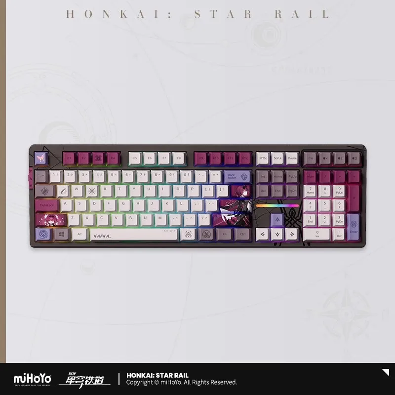 

MiHoYo Honkai: Star Rail official Licensed Anime And Game Peripherals Kafka Backlit Mechanical Keyboard DIY Christmas Gifts