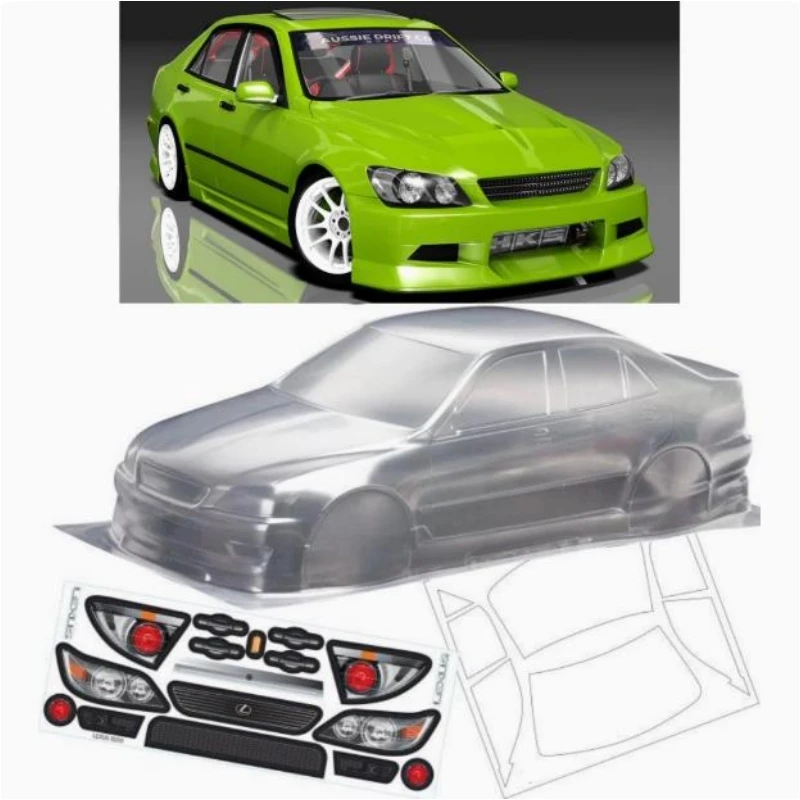 

1/10 scale Electric Touring body Lexus IS200 On-Road Car shell Clear Unpainted Polycarbonate Car body for RC Drift Chassis