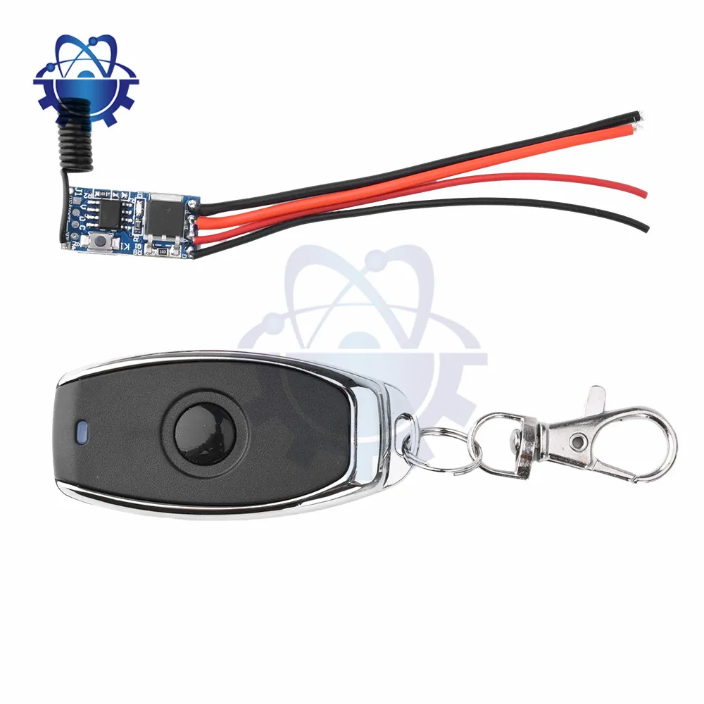 DC5-12V Miniature LED Strip Light Control Module Wireless Switch Remote Control 433MHz Receiver Interlock Mode