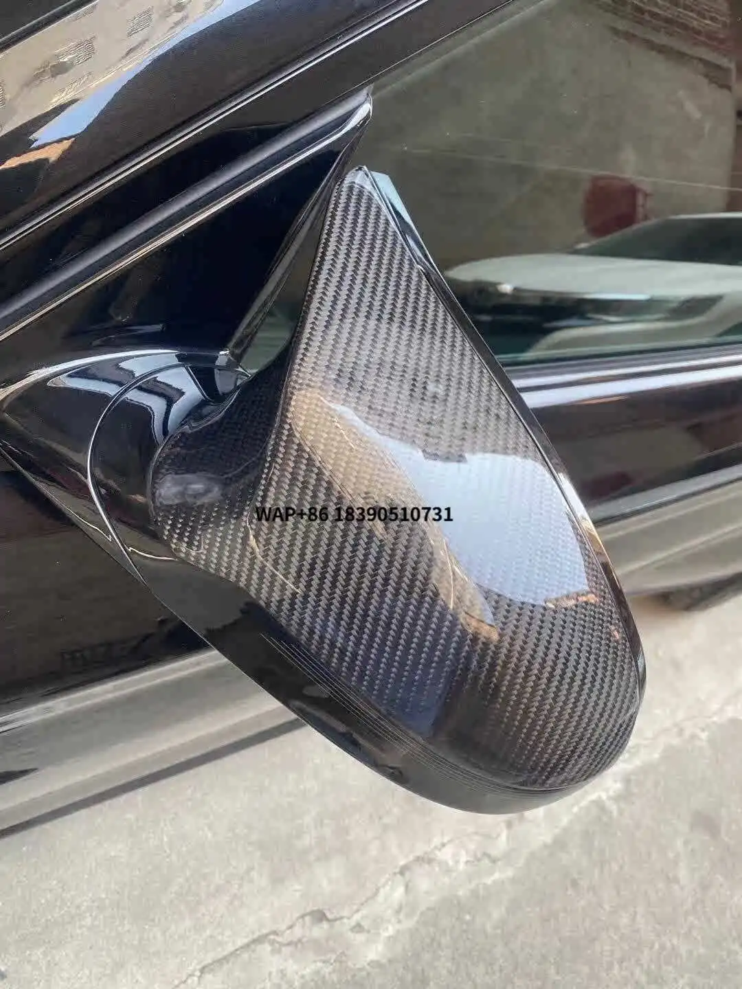 

Quality Carbon Fiber Side View M Look Wing Mirror Covers Caps for F87 M2 M2C