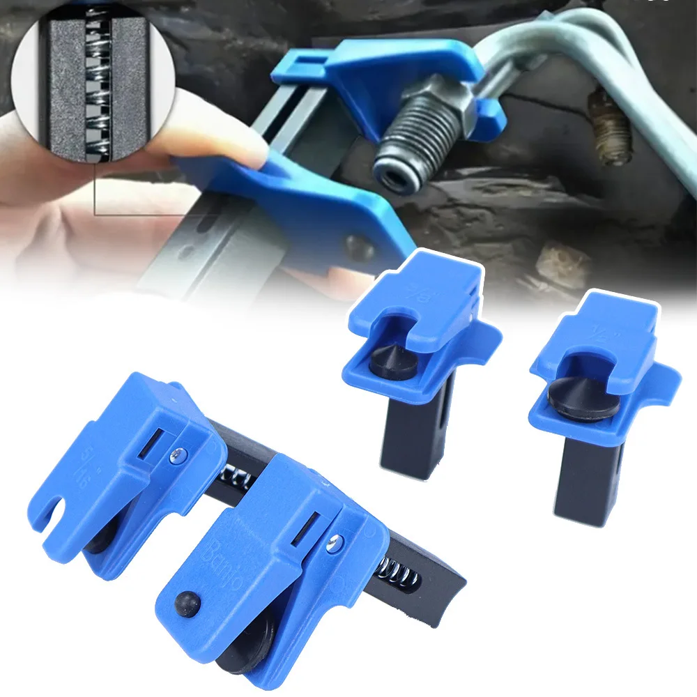 1set Practical Convenient Car Brake Oil Nozzle Clamp Car Brake Oil Pipe Plug Auto Brake Caliper Piston Seal Stopper Tool