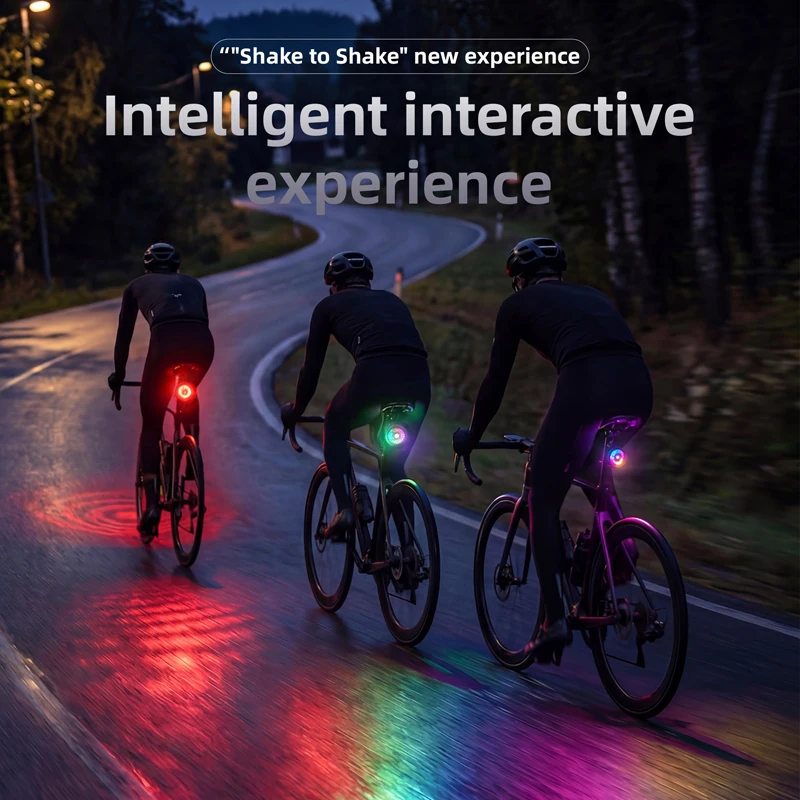 

WEST BIKING Bicycle Rear Light Magnetic Bike Tail Light IP67 Waterproof 7Lighting Mode Smart Brake Sensor Rear Light Bike Access