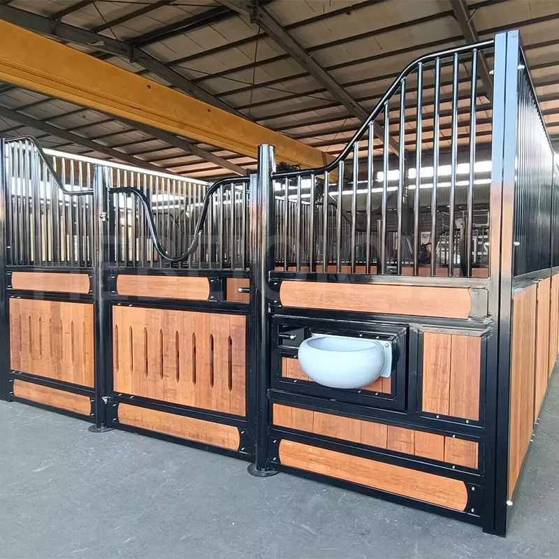 Galvanized Metal Convenient Horse Barn Stalls Temporary Horse Stables Horse Stall Box