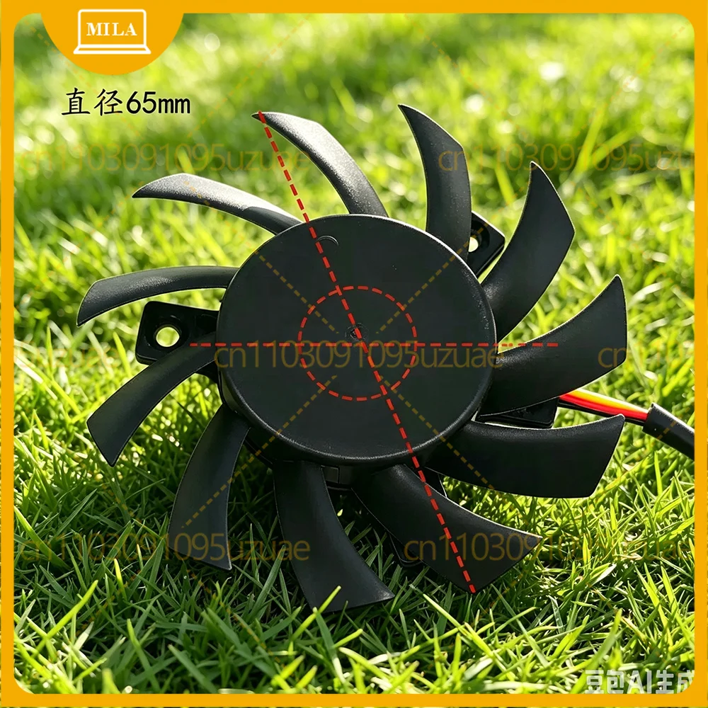 Original Cooling Fan for Video Card PLA07010B12H DC12V 0.35A diameter 6.5CM pitch 4.0CM