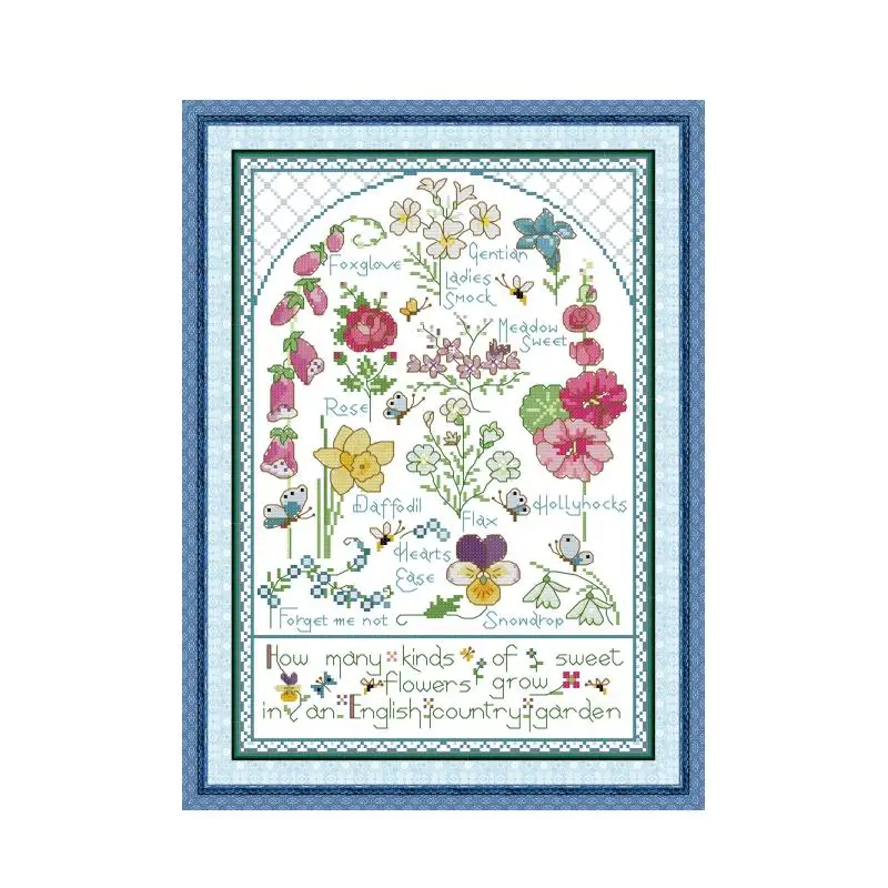 

Весенние цветы, набор для вышивки крестом, 14 карат, 11 карат, принт, холст, шитье, вышивка крестиком, рукоделие ручной работы