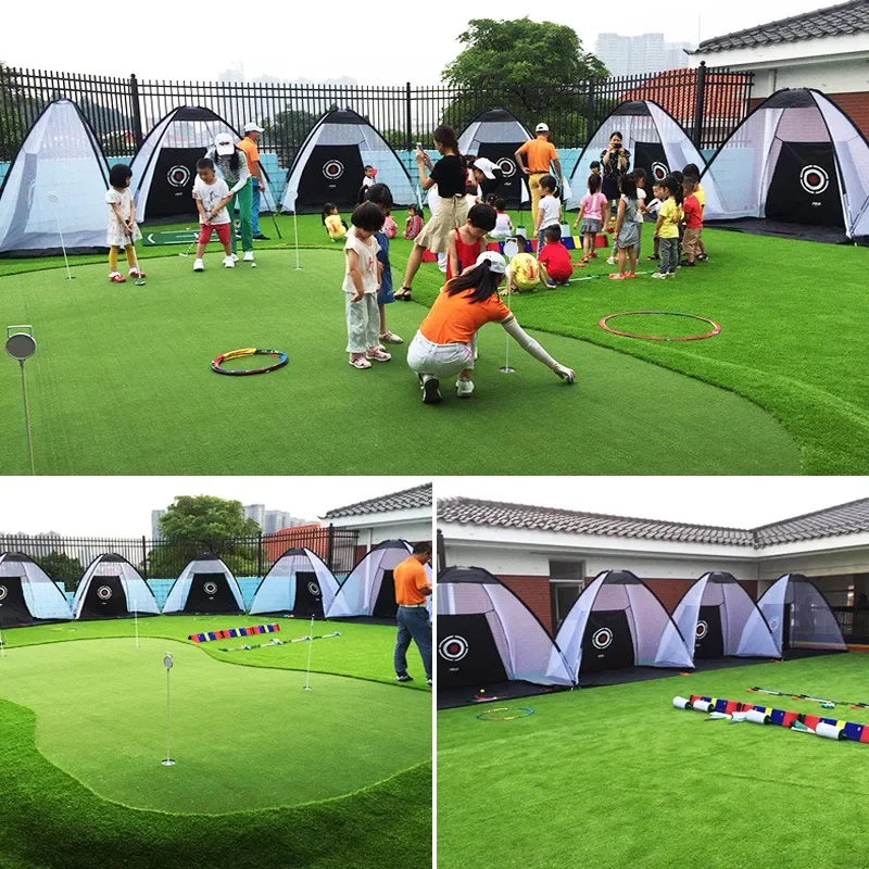 Pgm 2/3M Indoor Golf Training Net Opvouwbare Targeting Tent Kooi Oefenen Rijden Voetbal Duurzaam Polyester Oxford Stof Lxw013