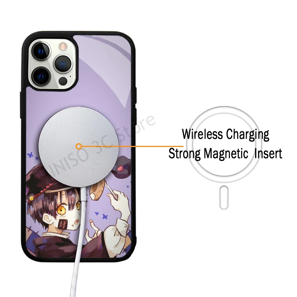 Toilet-Bound Hanako-kun Anime Phone Case Strong Magnetic For IPhone 15 14 13 Pro Max 11 12 Mini For Magsafe