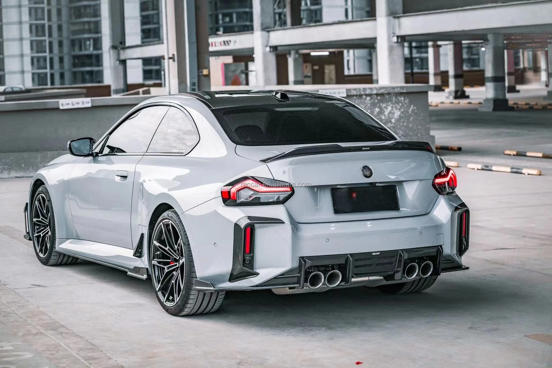 المواد العلوية Prepreg ألياف الكربون الجافة M2 G87 SQ نمط مصد السيارة M2 G87 الناشر الخلفي لسيارات BMW M2 G87 المصدات الخلفية