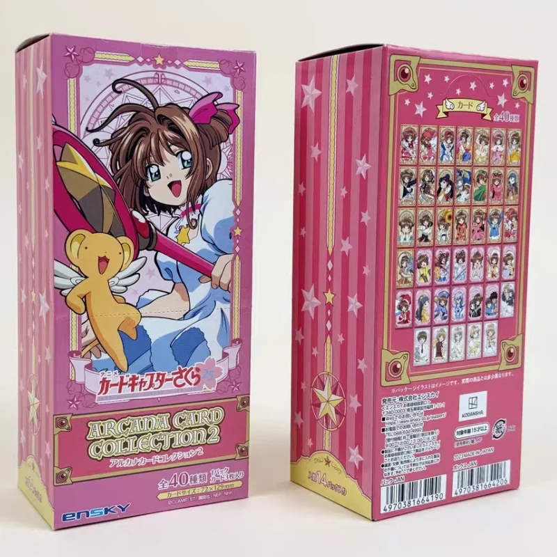 

New Genuine Anime Card Captor Sakura Figure The 25th Anniversary Ensky Tarot Cards Clow Card Collectible Game Fans Kids Gift Toy