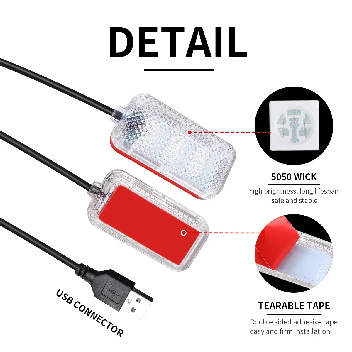 팝 Led 자동차 발 주변 조명 네온 무드 조명 백라이트 USB 제어 자동 인테리어 장식 분위기 조명
