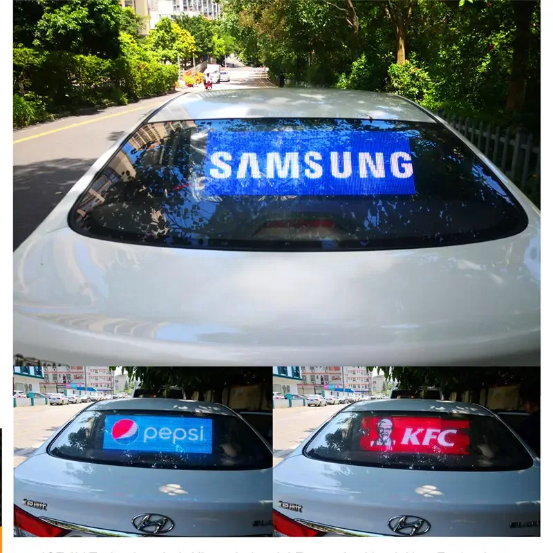 2024 New Upgrade Car Rear Window LED P2.6-5.2 Transparent Display Taxi Advertising Programmable Screen Aliexpress Online Shop