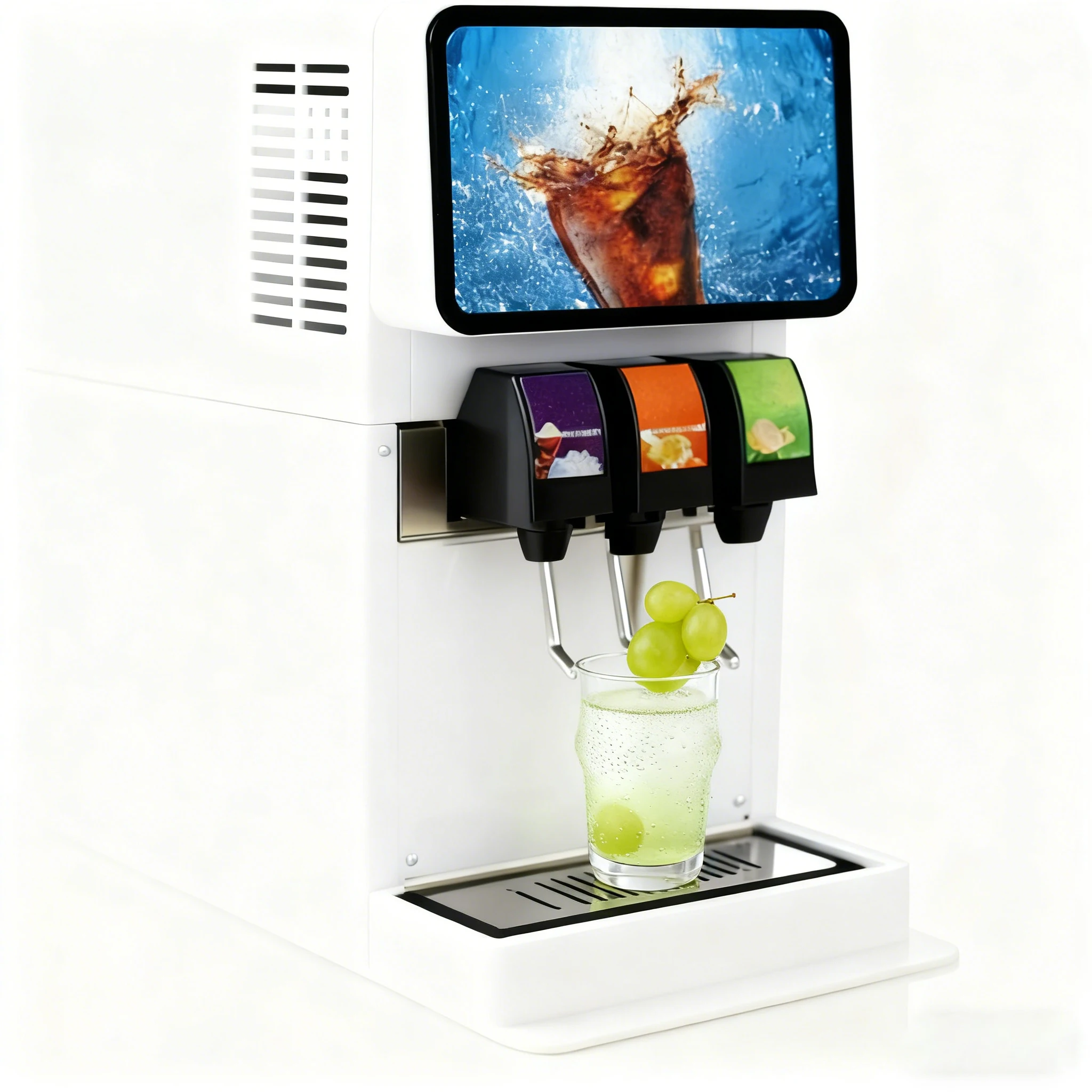 Portable Commercial Grade Cola Ice Slush Machine Fully Automated Smart System Energy Efficient Stainless Steel Automatic Drink