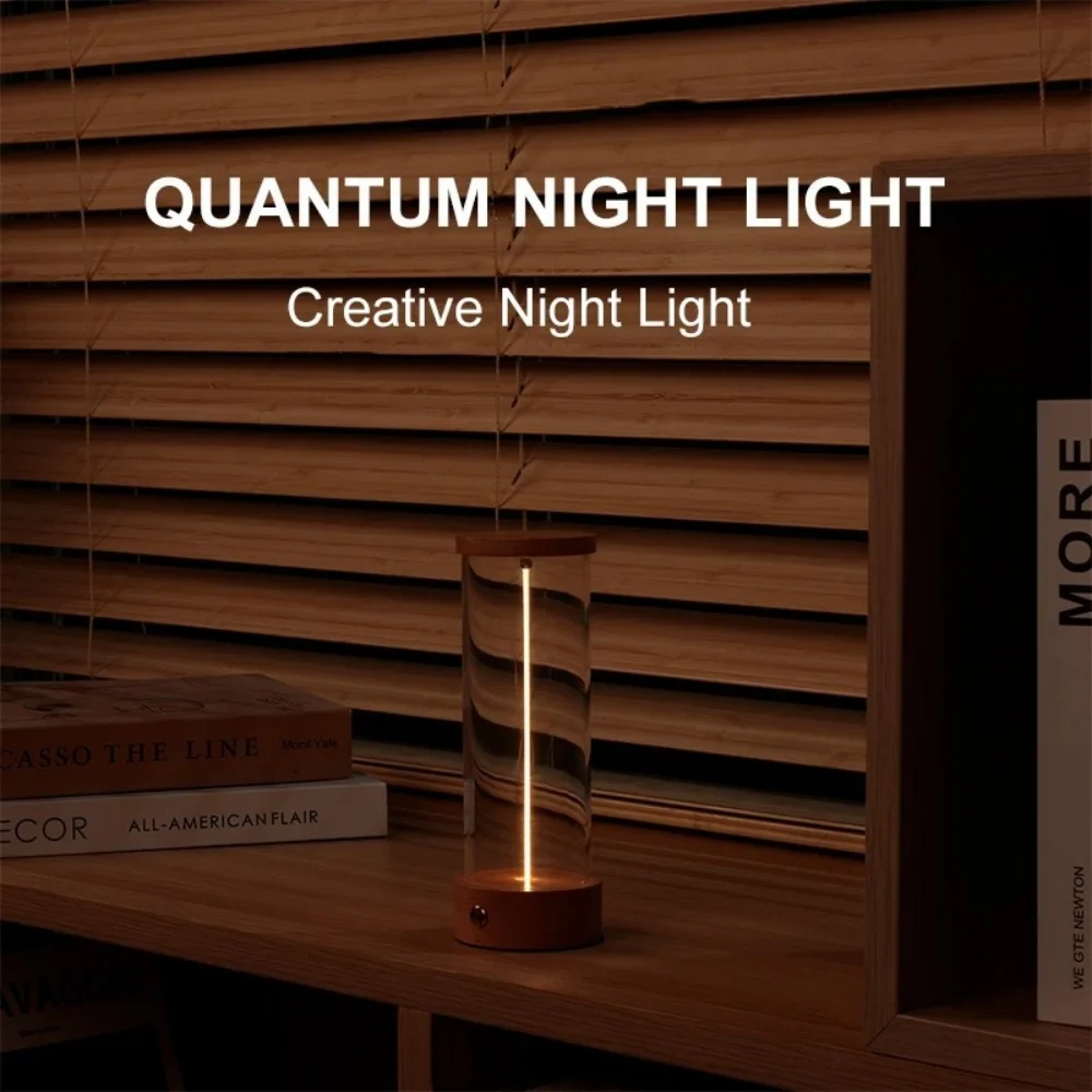 

Creative Minimalist Magnetic Lamp Design Touch Control Magnetic Desk Lamp USB Rechargeable Atmosphere Desk Lamp Creative Gift