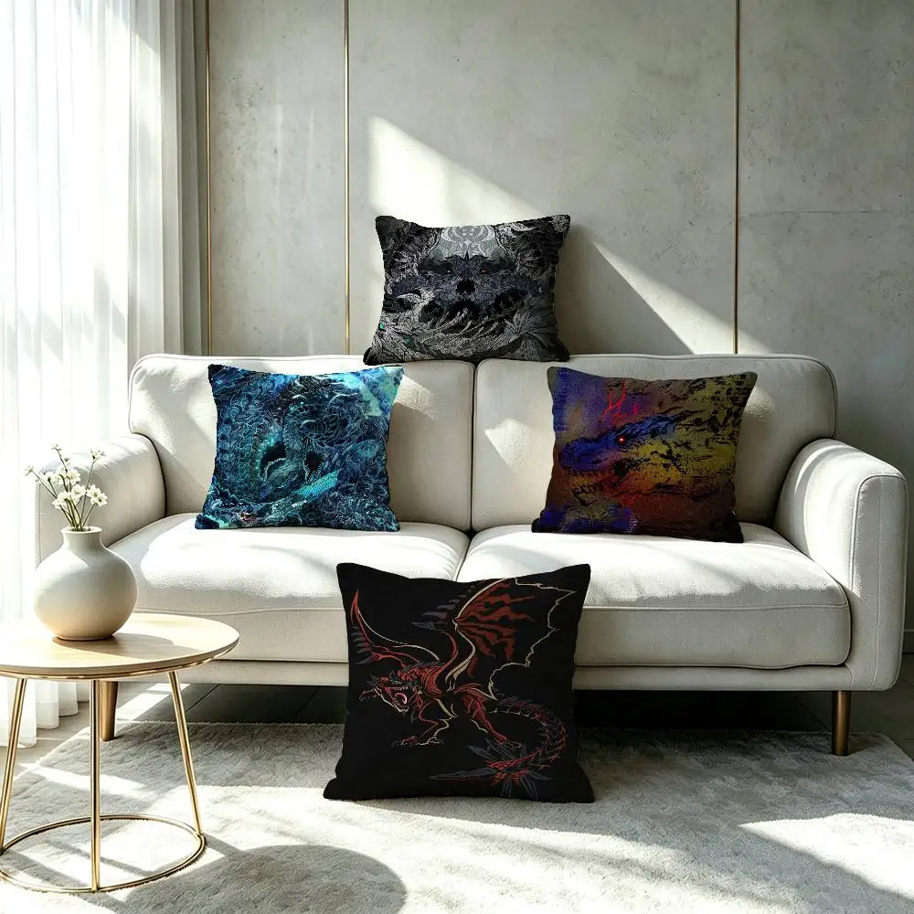 Rathalos M-Monster H-Hunter Pillow cover gift High definition digital printing,Surprise  vivid pattern Household.