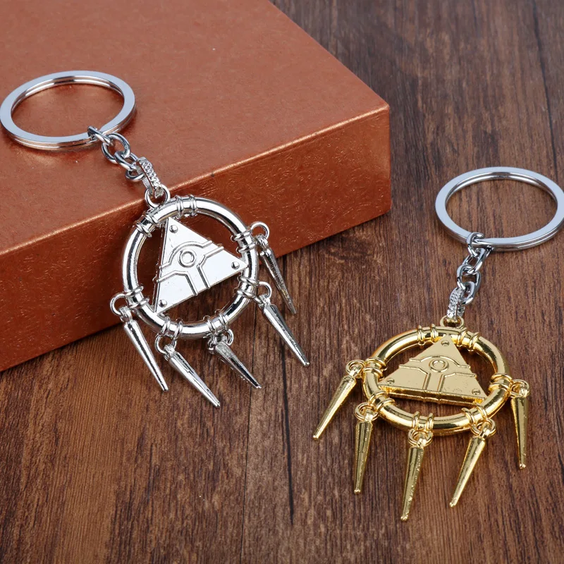 Game Peripheral Millennium Wisdom Wheel Pendant Key Chain Necklace Men And Women Key Ring Necklace Cosplay Jewelry Accessories