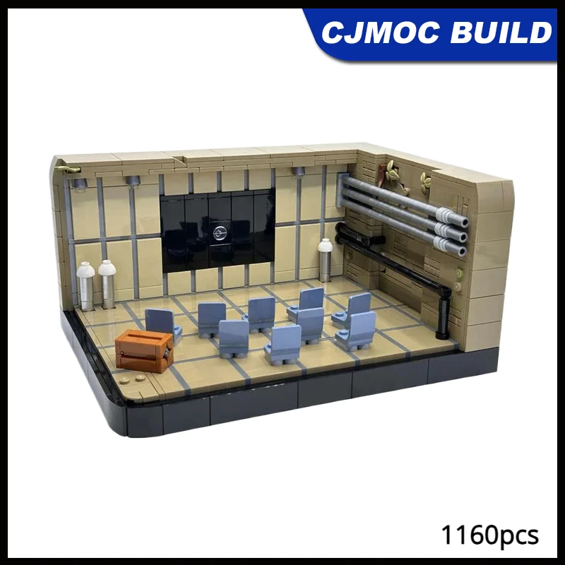 Rebel Base Briefing Room Diorama MOC Building Blocks DIY Assemble Bricks Architecture Display Model Collect Toys MOC-159965