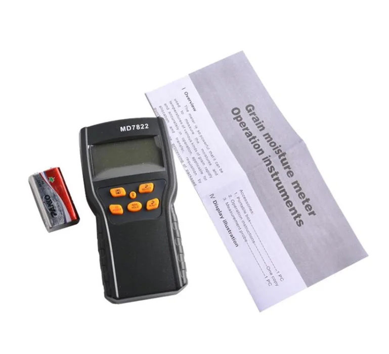 

MD7822 Portable Grain Moisture Meter Digital for Rice Wheat Paddy Corn/Handheld Moisture Content Analyzer