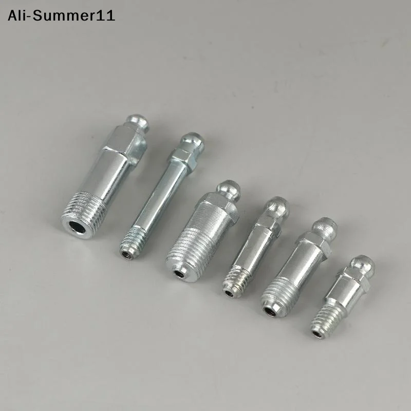 【U11】5Pcs Lengthened Grease Nipple Special Zerk M6 M8 M10 Metric Head Connector Straight Type