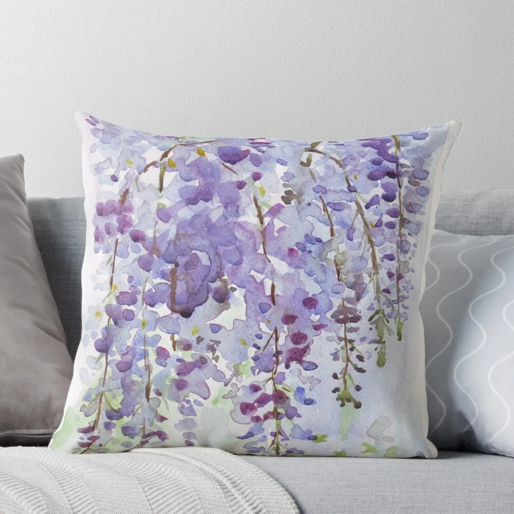 The Wisteria's scent Throw Pillow Luxury Sofa Cushions Cushions Cushions For Sofa