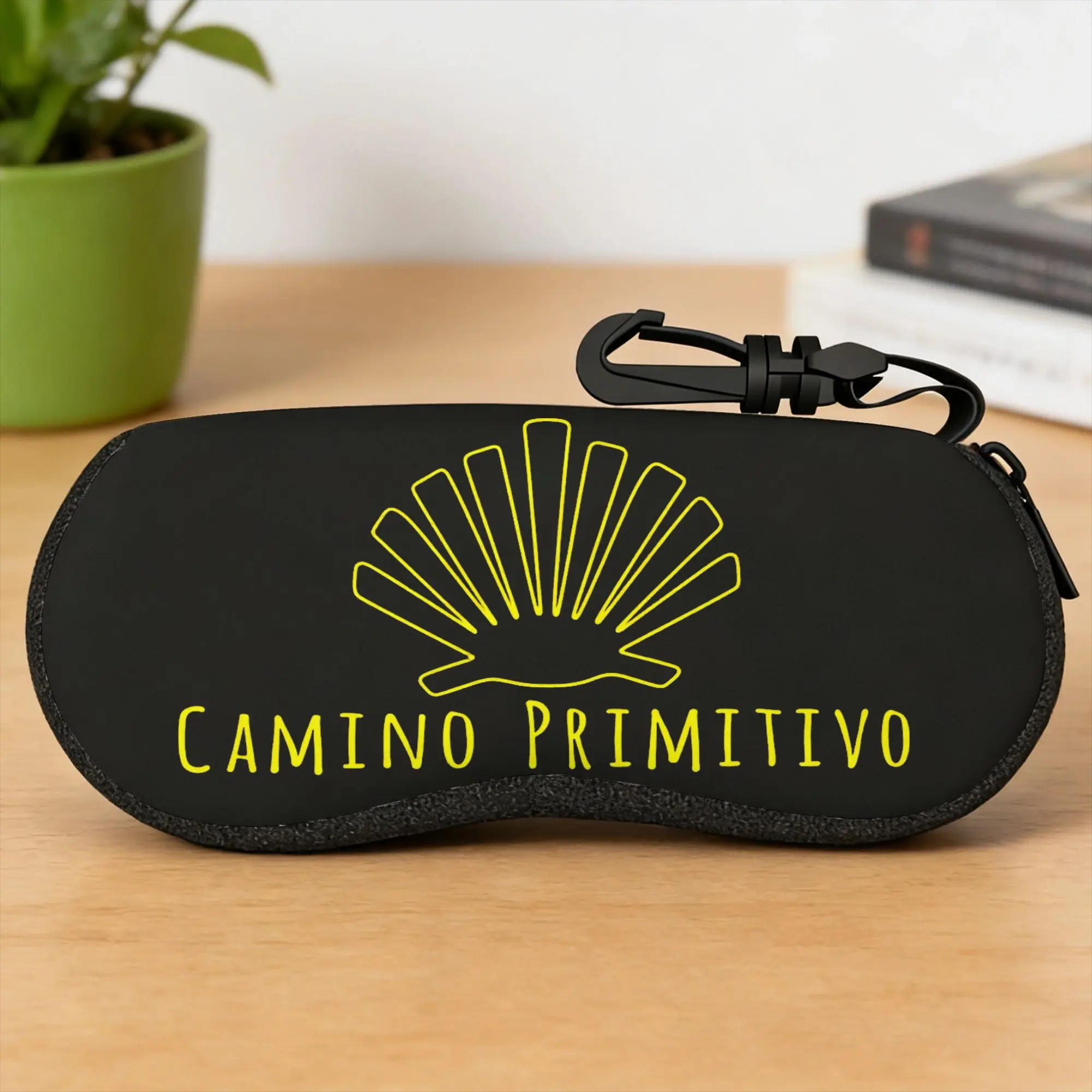 Camino De Santiago Glasses Case Cover  Sunglasses Pouch Outdoor Trend Eyewear Accessory Zipper Unisex Eyeglass Protector