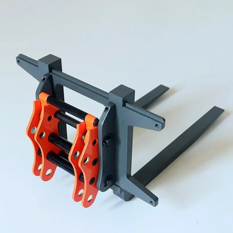 RC 1/14 Lader-Gabelstapler-Anbauteil Schnellkupplungs-Set für Tamiya Hydraulikbagger Lader Muldenkipper DIY-Teile – Detail 1