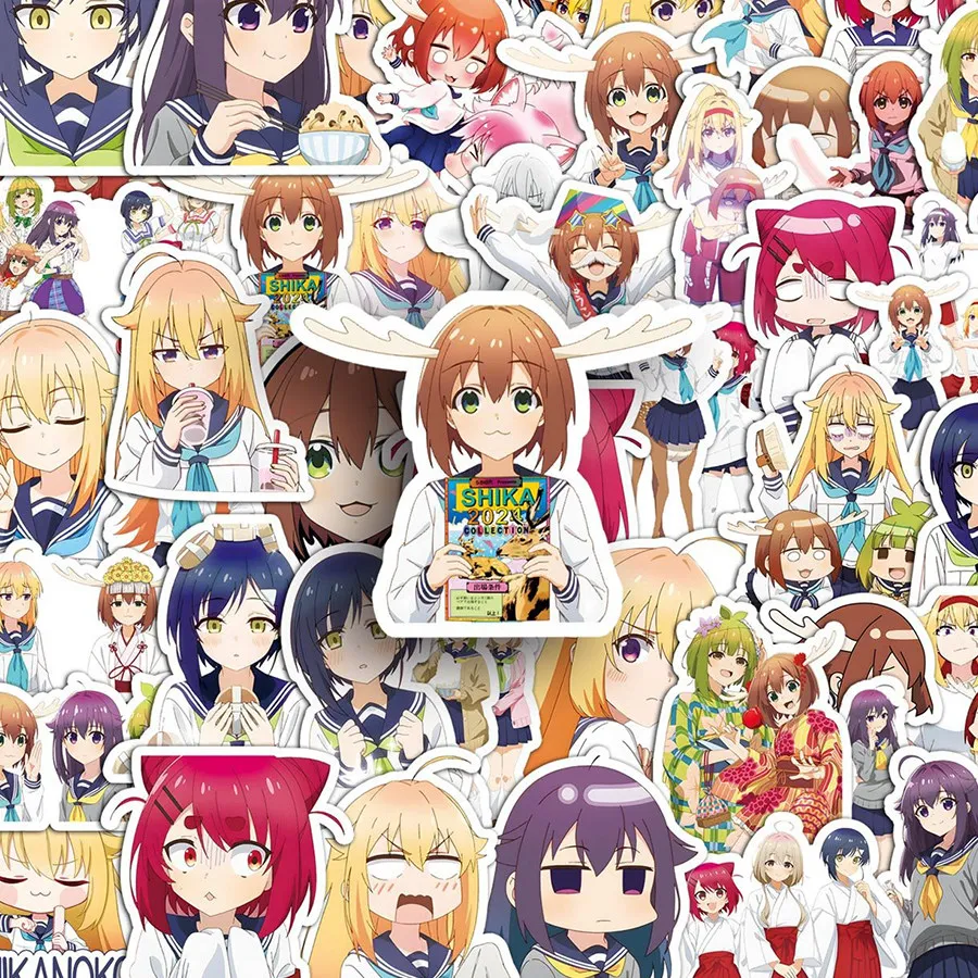 My Deer Friend Nokotan Shikanoko Noko Koshi Anime Torako Stickers Cosplay Accessories Luggage Guitar Scrapbook Decal Xmas Gift