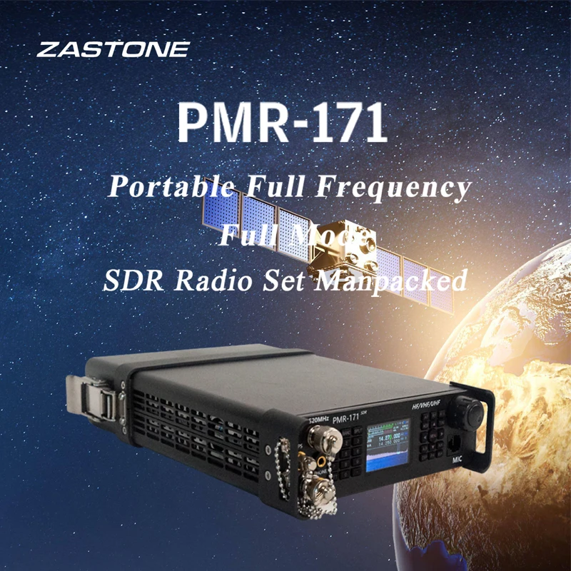 ZASTONE PMR171 Short Wave Transceiver All Mode SDR Mobile Radio FT8 USB LSB CW AM FM RTTY WFM DMR HF CB 50MHz 70MHz VHF UHF FT8