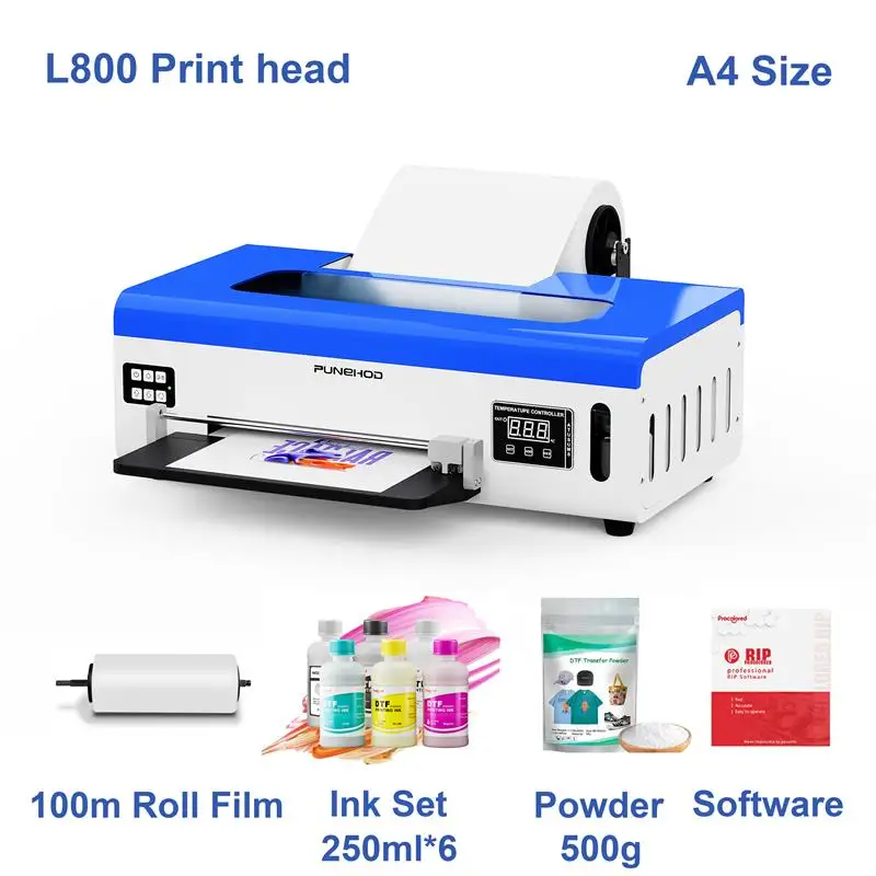 Top 8.2inch A4 L800 Dtf Printer Bundle With Oven High Resolution Direct To Film Printing Machine-Best For DIY T-Shirt