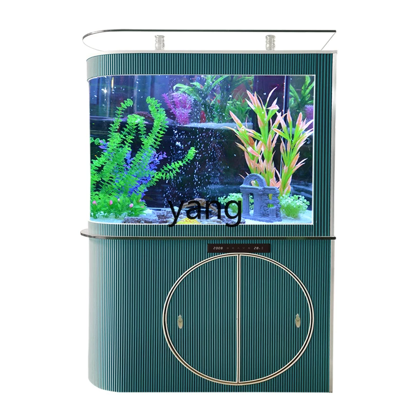 LH glass fish tank lower filter without pipe fittings bottom filter dry and wet separation living room small screen free