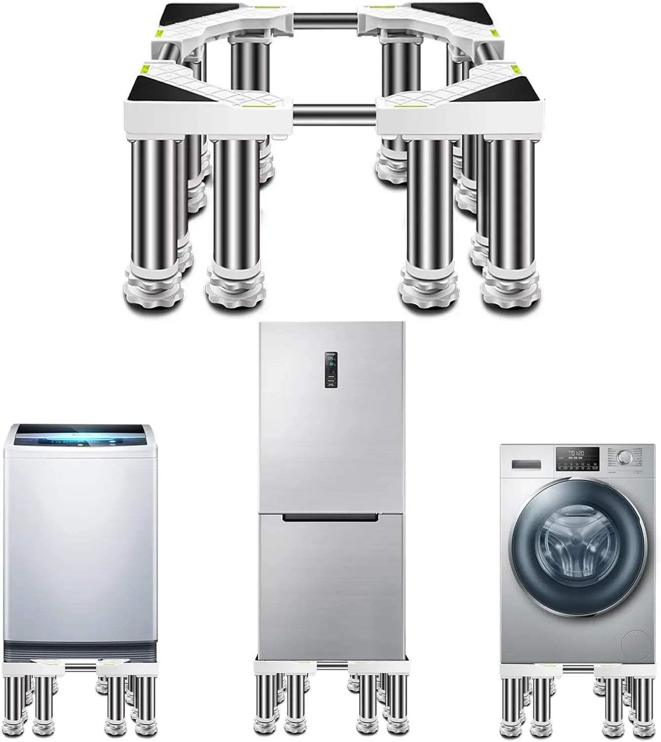 Plate-forme de lévitation magnétique avec conception anti-ald, structure stable, base de machine à laver, piédesta durable non ald, 13.5 po x 13.5 po