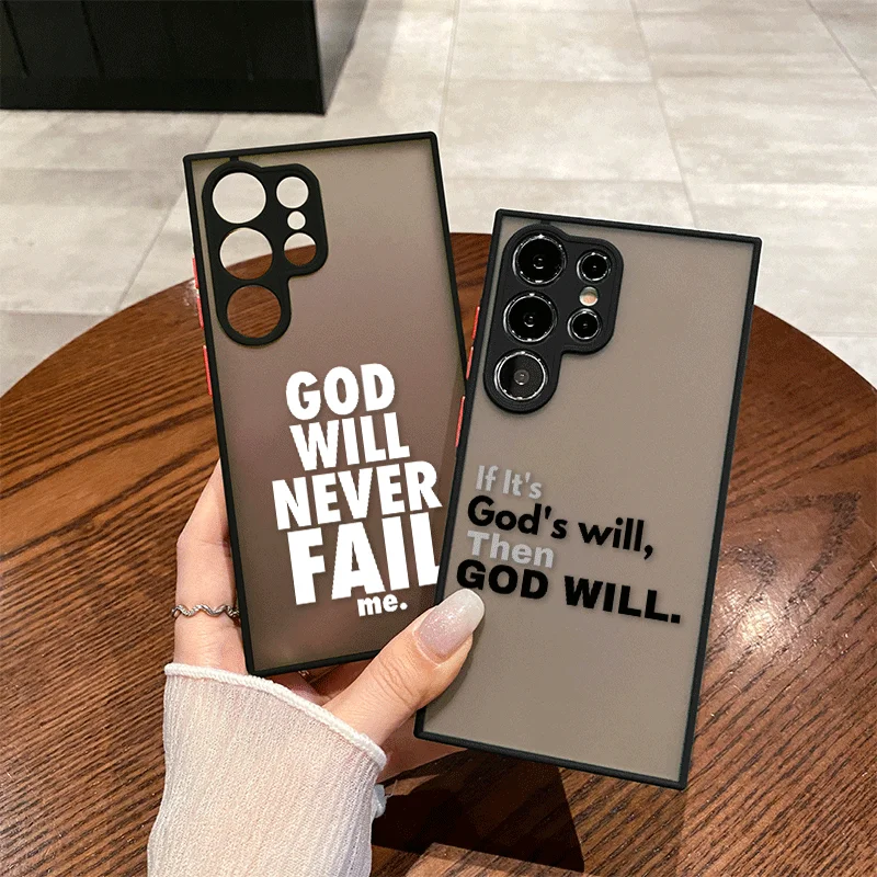 Slogan Pattern Silicone Phone Case for Samsung Galaxy S26 S25+ S23 Ultra S24+ S22 Plus S21 FE S25 S26+ 5G Shockproof Matte Cover
