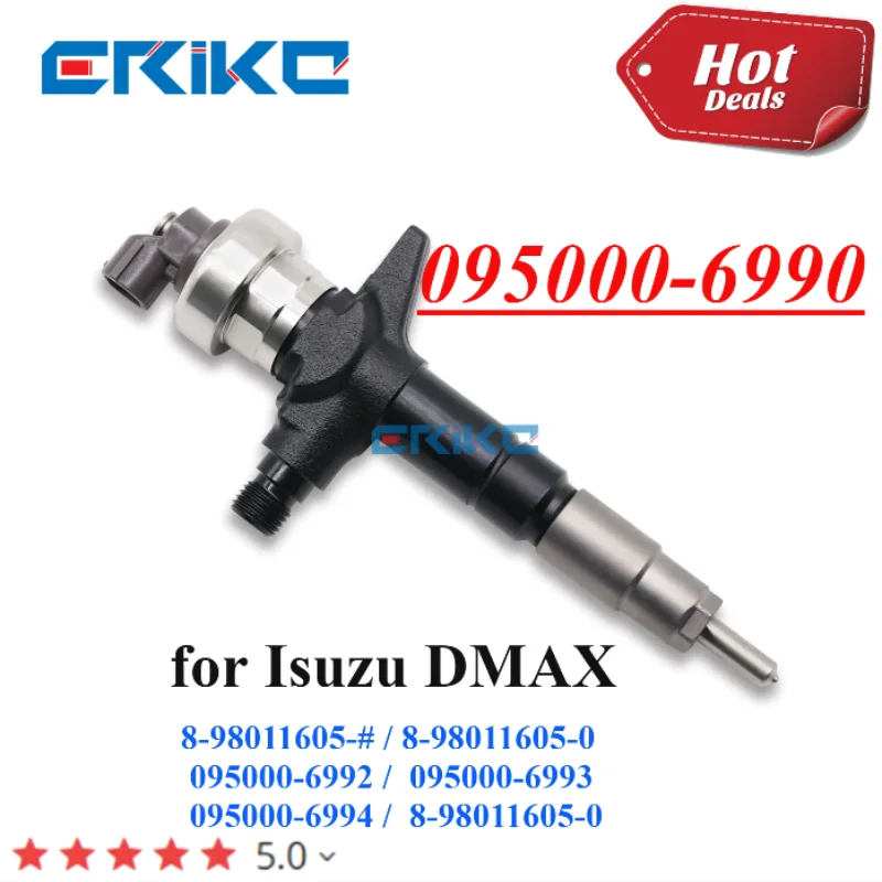 

095000-6990 8-98011605-0 8-98011605-1 DCRI106990 Common Rail Injector 095000-6991 Diesel Fuel Injection For Isuzu D-Max Denso