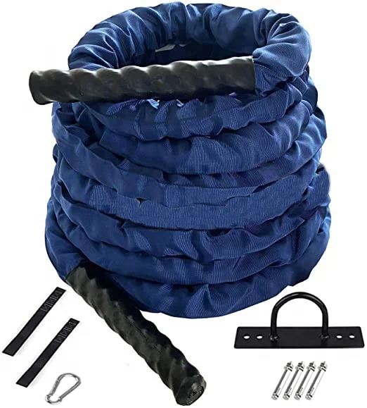

Custom High Quality Protective Sleeve Battle Ropes 9m 12m 15m Battle Rope Workout Ropes