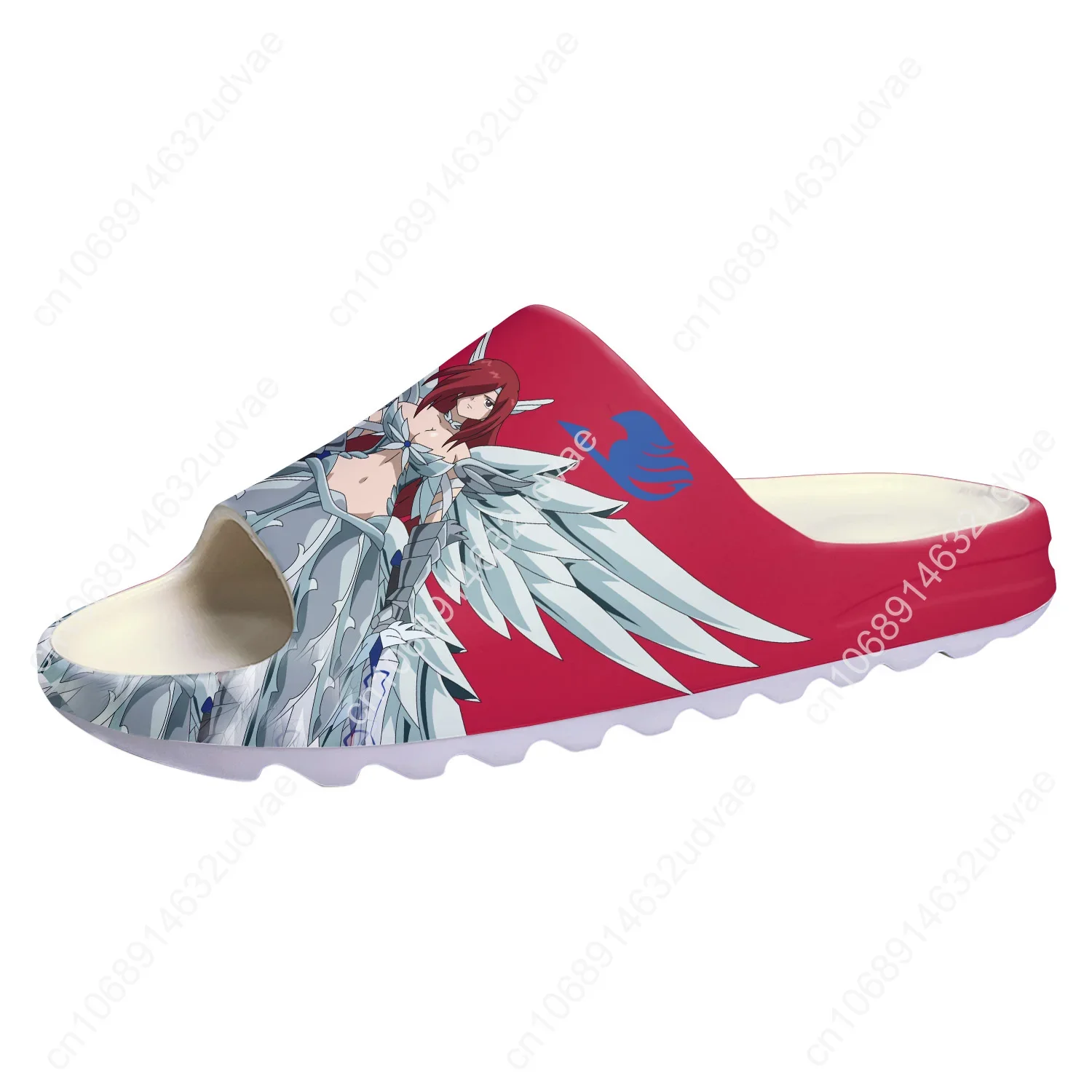 Fairy Tail Erza Scarlet Soft Sole Sllipers Step In Home Clogs Customized Water Shoes Mens Womens Teenager Step on Shit Sandals