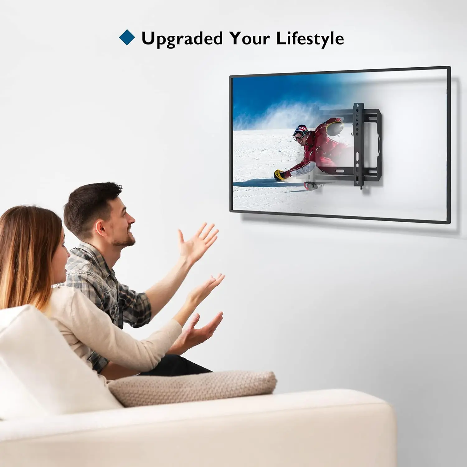 BEISHI Fixed TV Wall Mount Monitor Holder Adjustable TV Mount Bracket  for 14-32 Inch Plasma HDTV LCD LED Screen TV Rack