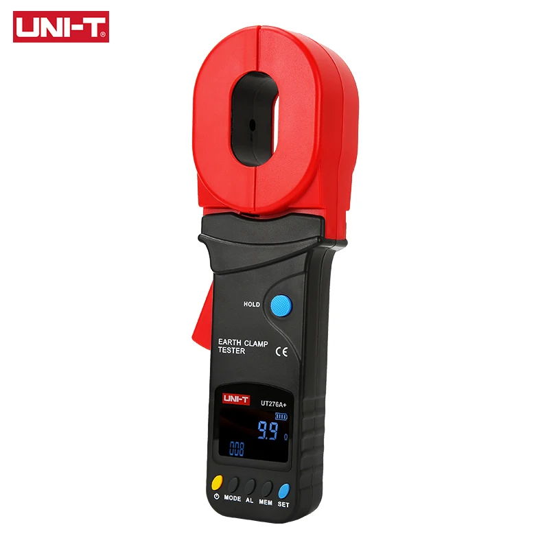 Imagem -05 - Uni-t-ground Loop Resistência Tester Detector de Corrente Medição de Alcance Vazamento Mandíbula Ut276a Mais Ut278a Mais 01200o