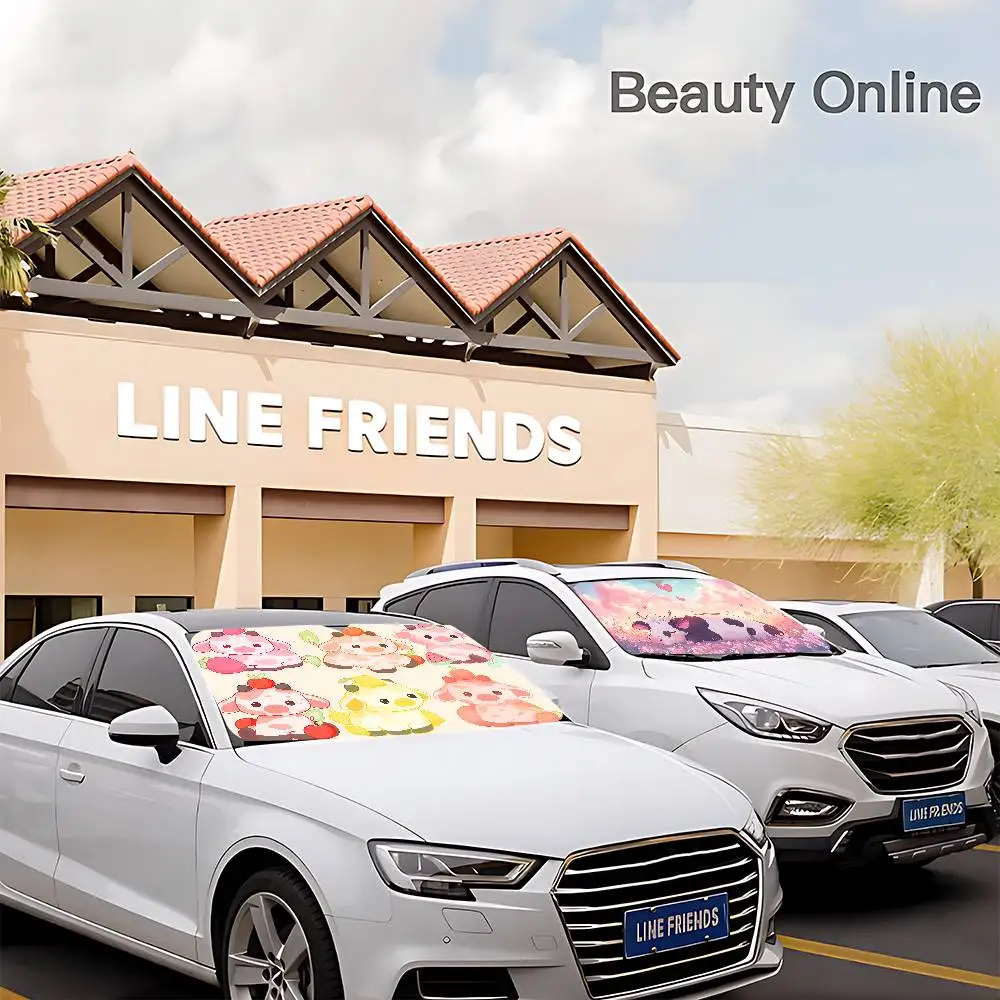 

Солнцезащитный козырек с милым мультяшным изображением коровы, складное переднее лобовое стекло автомобиля 70x130 см, крышка лобового стекла автомобиля, теплоотражатель