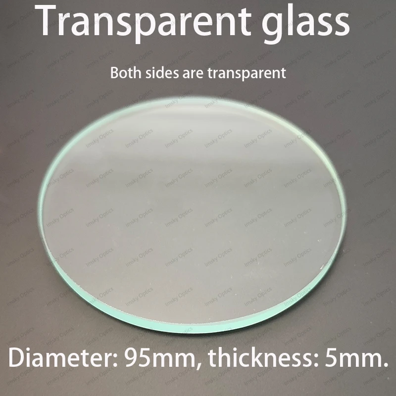 Stereo Microscope Transparent Glass Working Board 90mm 95mm 100mm Round Clear Working Stage Microscope Bottom Plate
