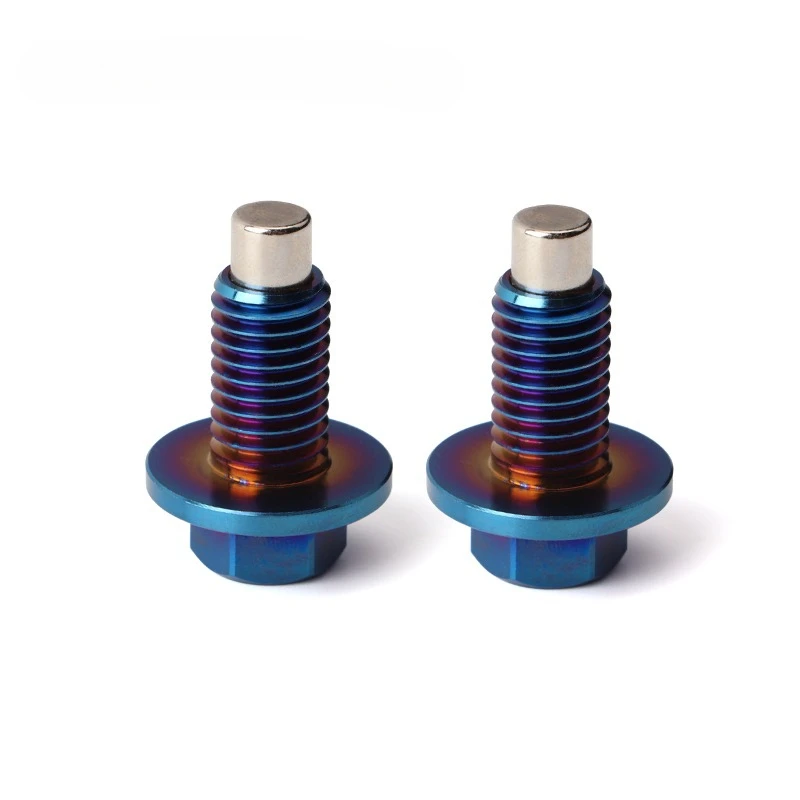 Magnetic Titanium Alloy Oil Pan Drain Screws And Bolts High-Strength Rust-Resistant Automotive Engine Hardware Fasteners