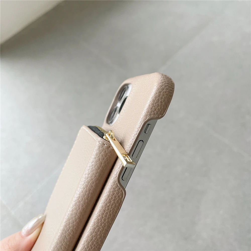 

Чехол-кошелек с плечевым ремнем для iPhone 11, 12, 13, 14, 15, 16, 17 Pro Max Plus, женский кожаный чехол с карманом для карт и ремешком на молнии