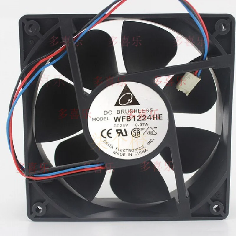EE   1pcs  for Delta FFB1224HE 12CM 12038 DC24V 0.37A 120mm Cooling Fan 3pin