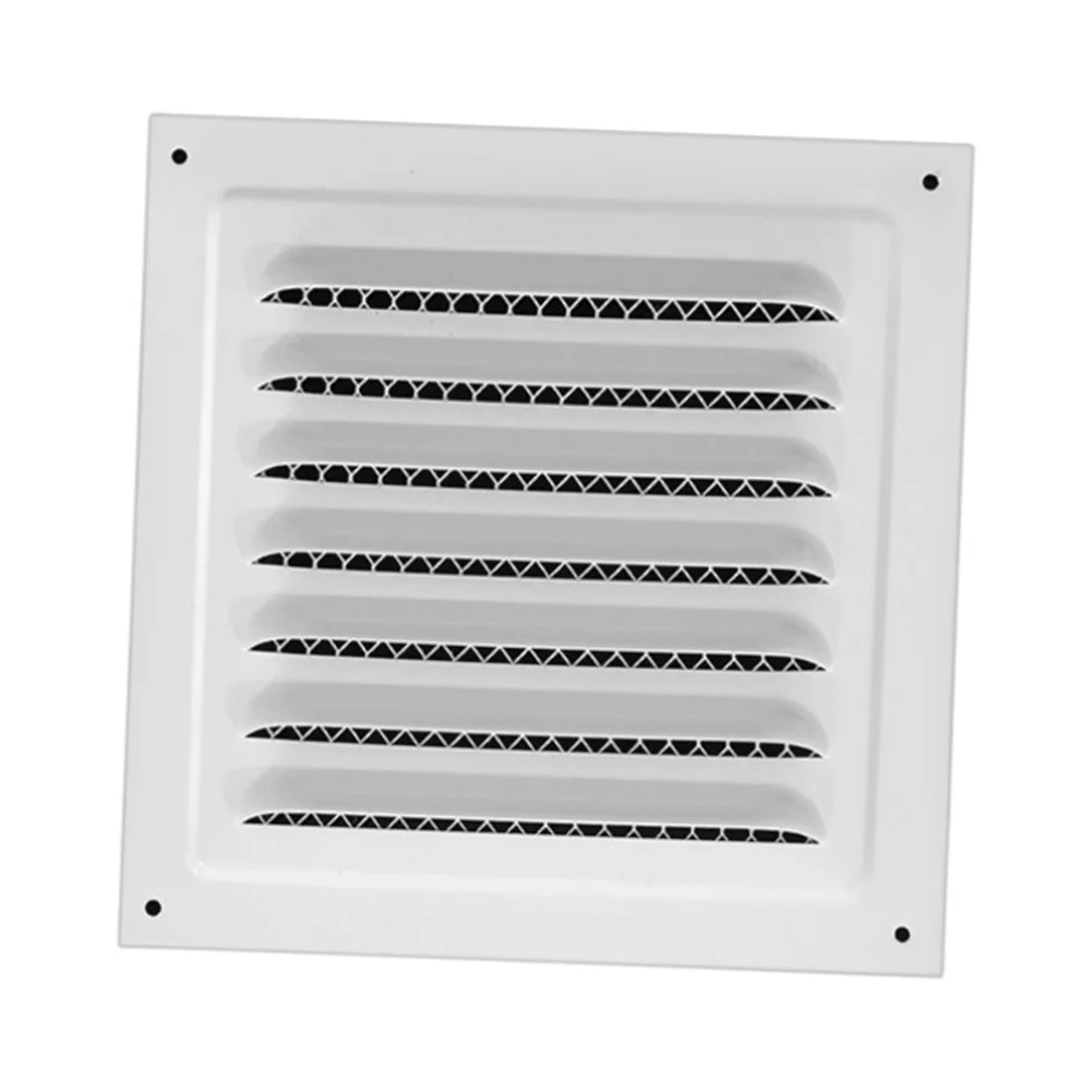 

Вентиляционное окно с жалюзи 150x150, 200x200, 300x300, ветрозащитная и дождезащитная решетка, белая алюминиевая сетка, для стен и потолков, приточный вентиляционный отсек