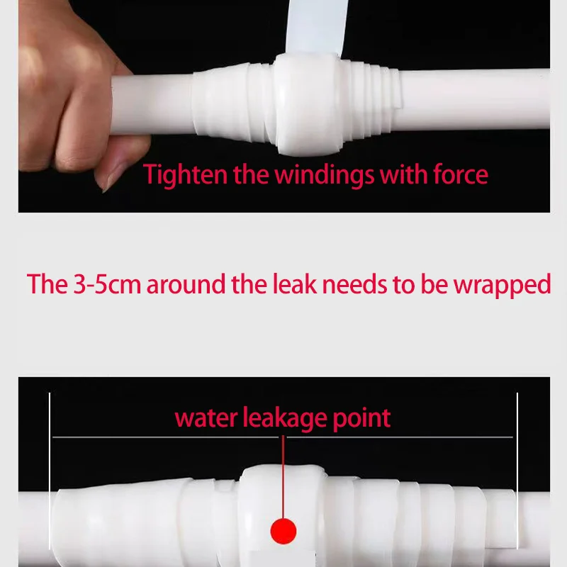 25mm Width Black Self-adhesive Waterproof Tape With High Pressure Resistance And Strong Leak-stopping And Water-stopping Repair