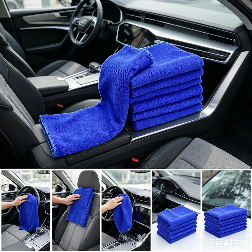 1 Piece 30*70 CM Car Wash Towel Beauty Towel Dry With Clean Towel Car Cleaning Towel